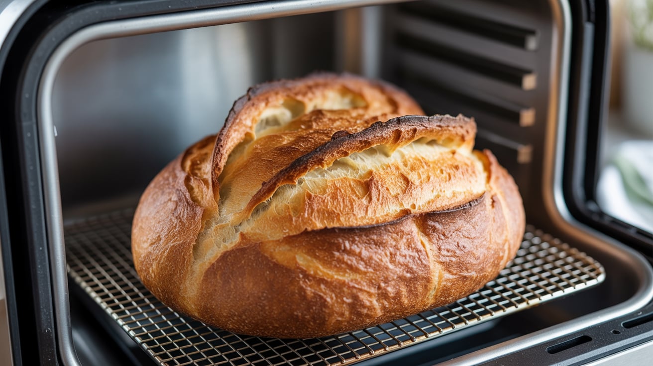 Sauerteigbrot aus der Heißluftfritteuse – Knusprige Kruste, saftige Krume