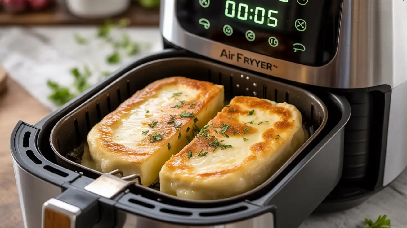 Saganaki aus der Heißluftfritteuse: Knuspriger Käse-Genuss ganz ohne Pfanne