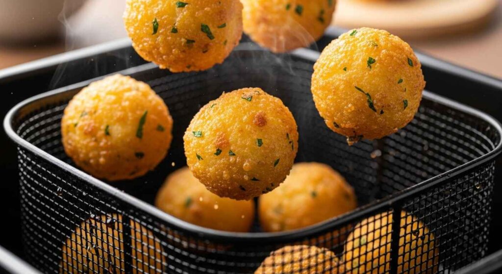 Knusprige Kartoffelbällchen in der Heißluftfritteuse – Einfach & Schnell
