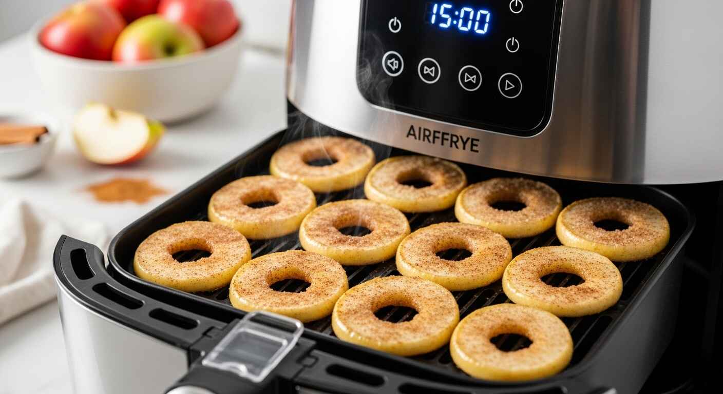Knusprige Apfelringe im Airfryer