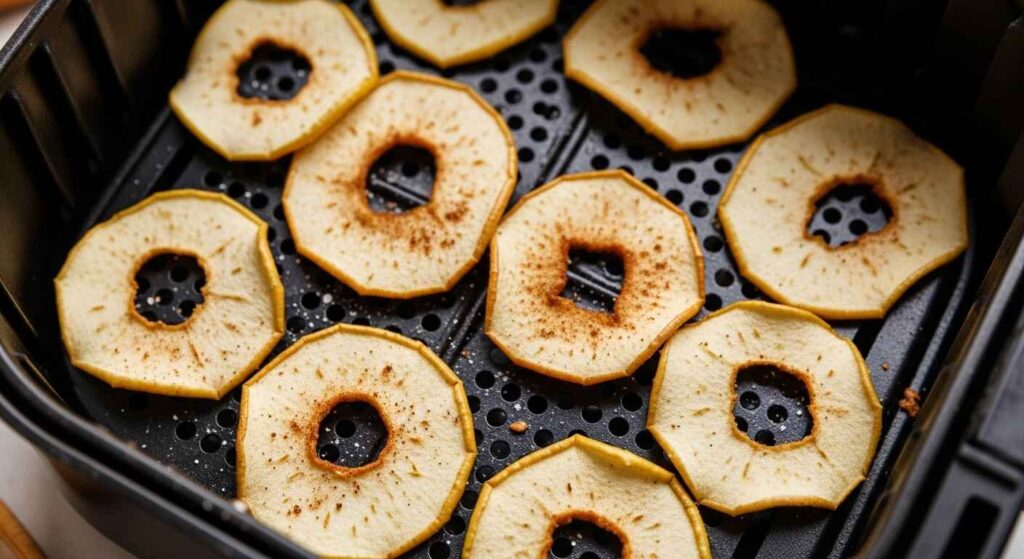 Knusprige Apfelringe im Airfryer