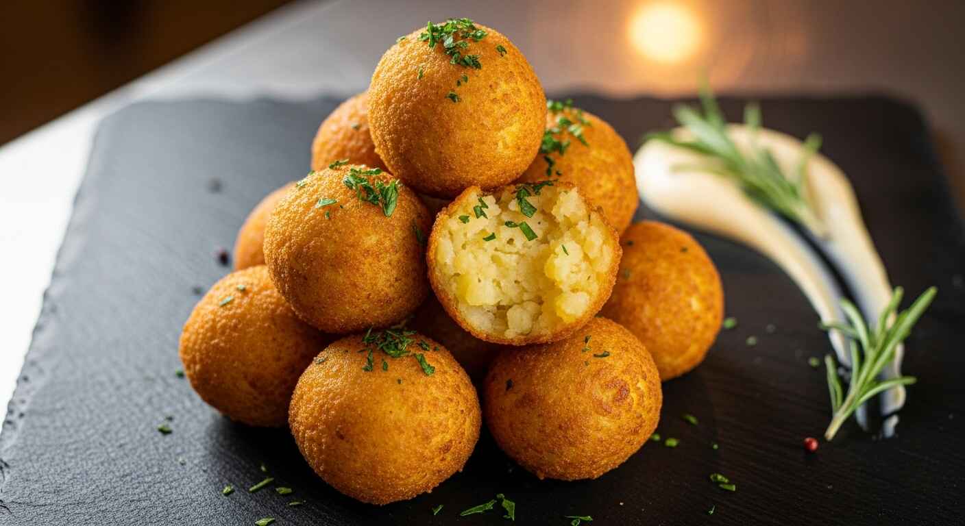 Knusprige Kartoffelbällchen in der Heißluftfritteuse – Einfach & Schnell